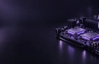 Server-Board mit Prozessoren und Datenleitungen als Sinnbild für lokale LLM-Inferenz auf eigener Hardware
